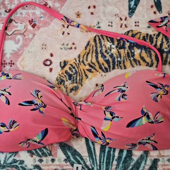 Pink Hummingbird Print Bikini - Picture 3 of 10